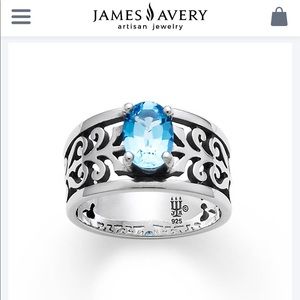 James Avery Adoree Ring with Blue Topaz
